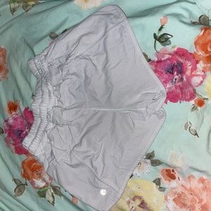 White Lululemon shorts